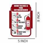 How To Use Fire Extinguisher Sign Board For Schools, Hospitals, Hotels And Colleges Area Sign Board 8x5 Inches