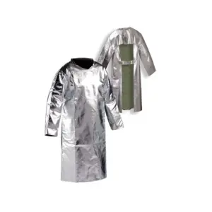 Full Sleeves Plain Aluminised Back Open Jacket